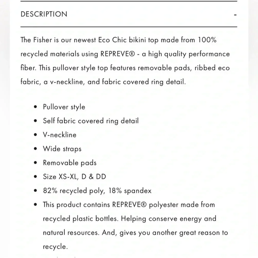 L*space Fisher Bikini Top, rosebud - Picture 8 of 9